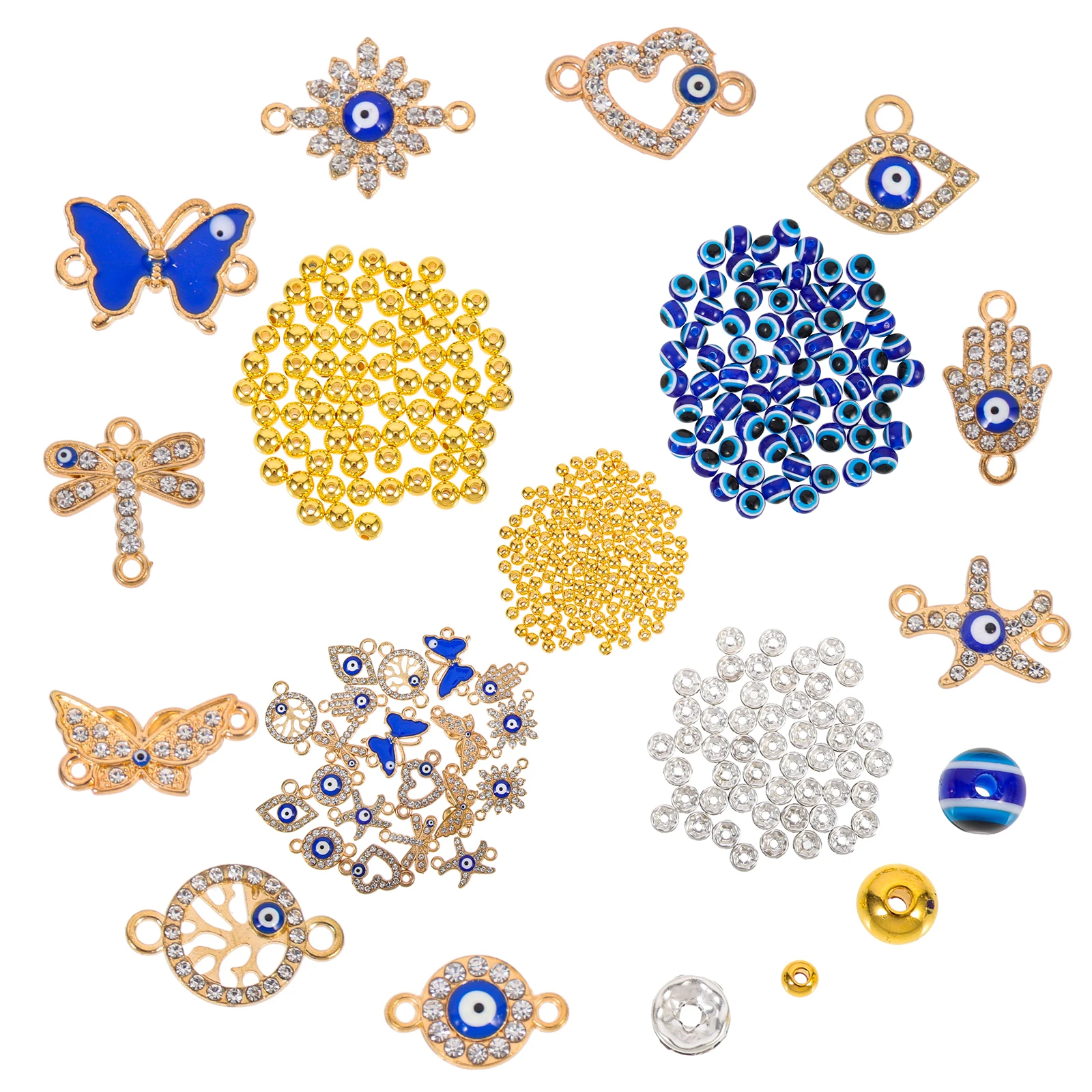 

Evil Eye Bead Decorative Acrylic Bracelet Necklace DIY Jewelry Making Beads Projects Accessories Charming Craft Style Retain