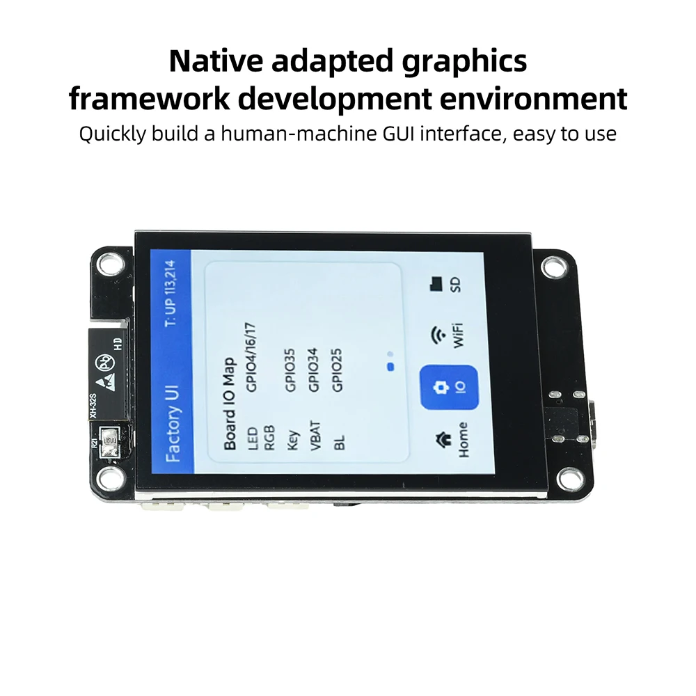 ESP-32 Entwicklungsboard 2,8-Zoll Kapazitiver Touchscreen 240x320 Display Kompatibel mit Wi-Fi BT – Detail 7