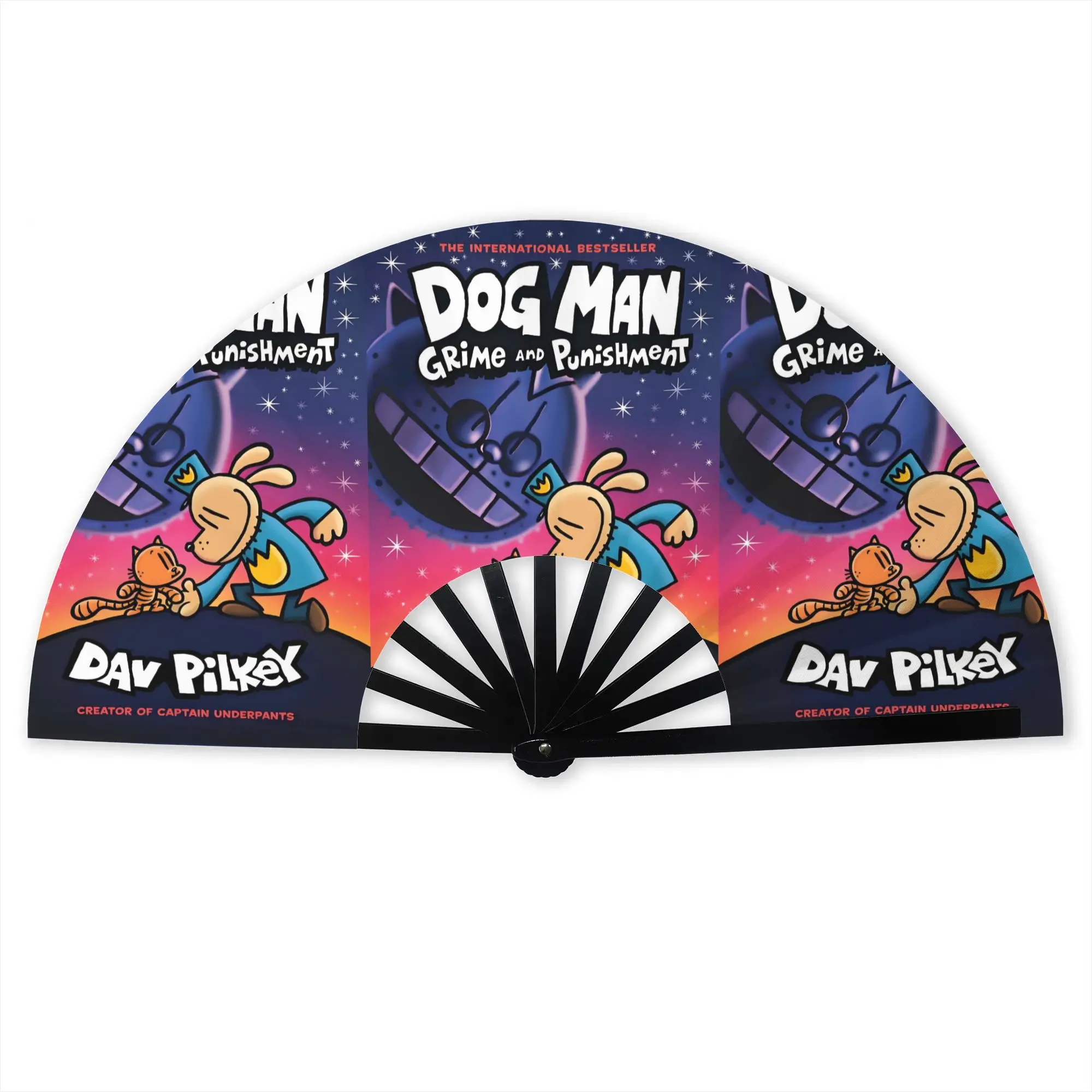 D-Dogman Movie Portable Pocket Fan Travel Grime and Punishment Folding Fan Chinese Dance Cooling Handheld Fans