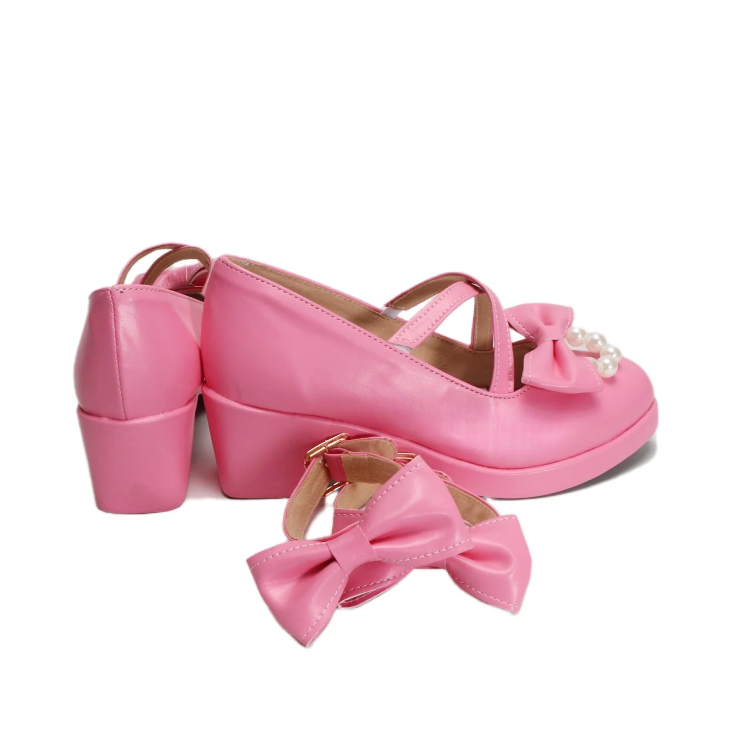 أحذية أنيمي إيما وودز التأثيرية للعبة الهوية على شكل حرف V للنساء