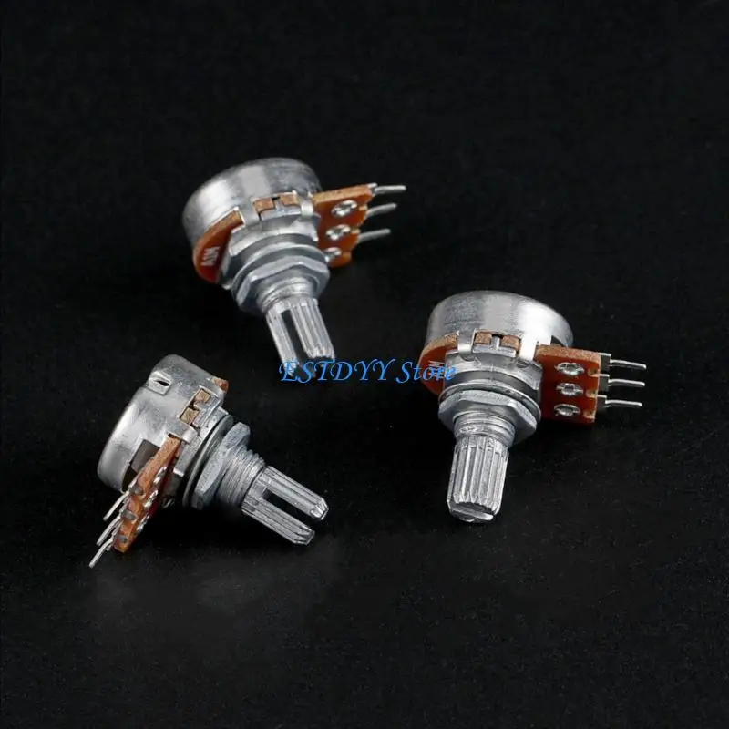 G6DE 3Pcs Electric Guitars Control Pot A1M Split Shaft Guitar Amp Potentiometer Replacement Guitar Accessories Enduring