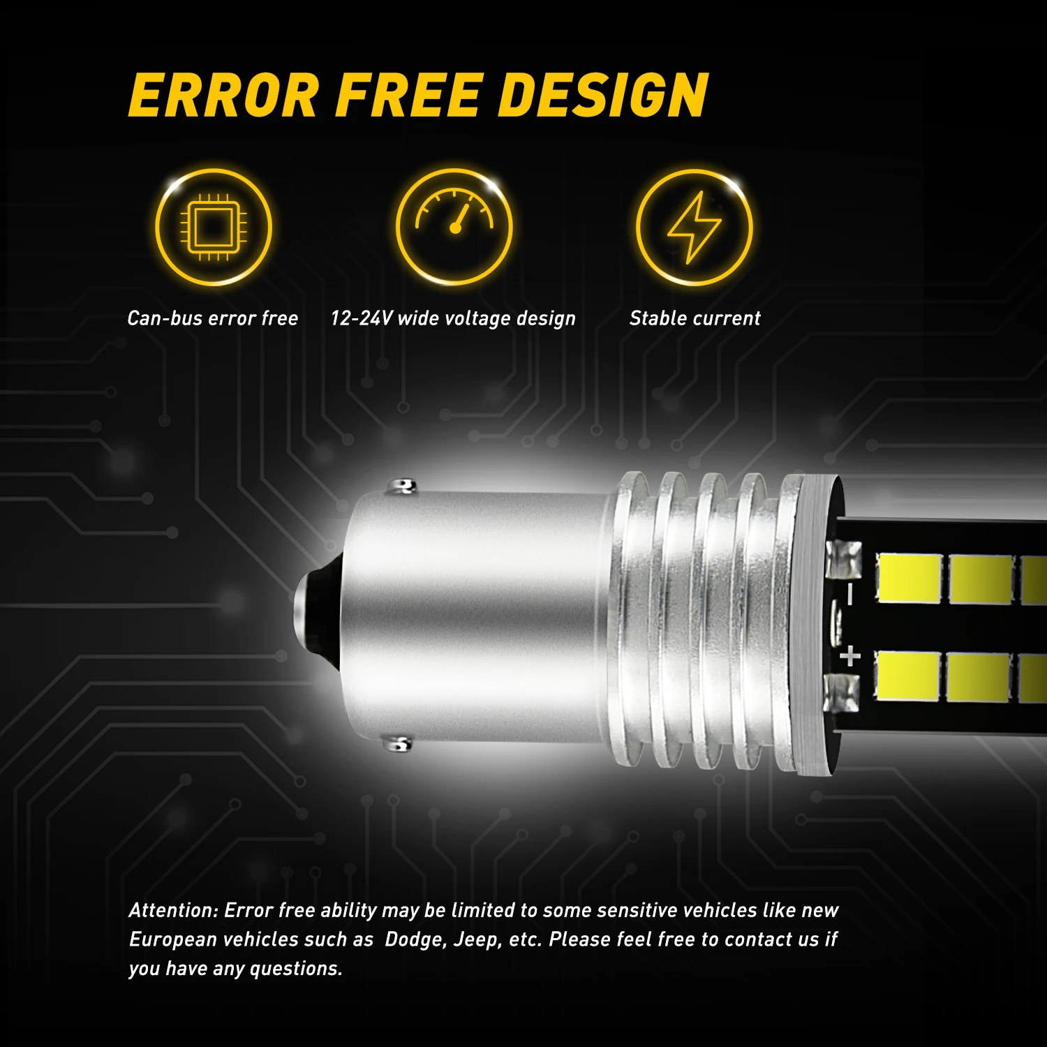 2X 1200LM 2835SMD 1156 P21W LED BA15S 7506 Weiß 12V Canbus Reverse Lampen Für Volvo C30 C70 S40 S60 S70 S80 V40 V50 V60 V70 XC60