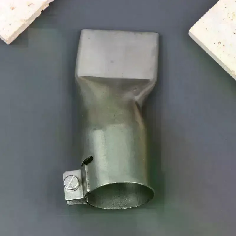 Flat Nozzle Stainless Steel Hot Air Welding Nozzle For Supplies Accessories Convenient Installation Stable Performance 40MM