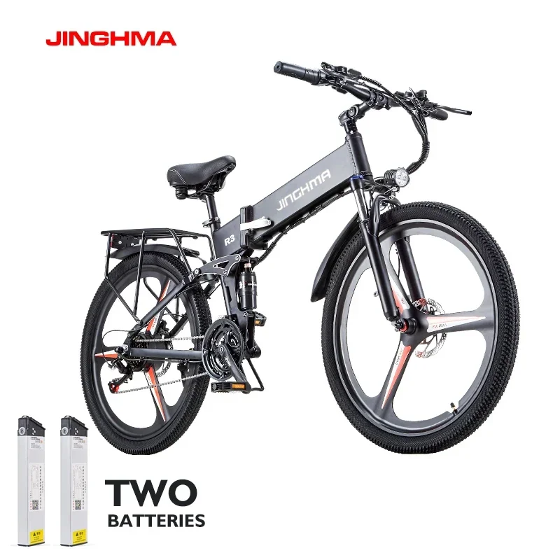 JINGHMA R3 Electric Bike 48V14AH28AH800W Motor 26Inch Folding Ebike Mountain Off-road Adult City Road Communing Electric Bicycle