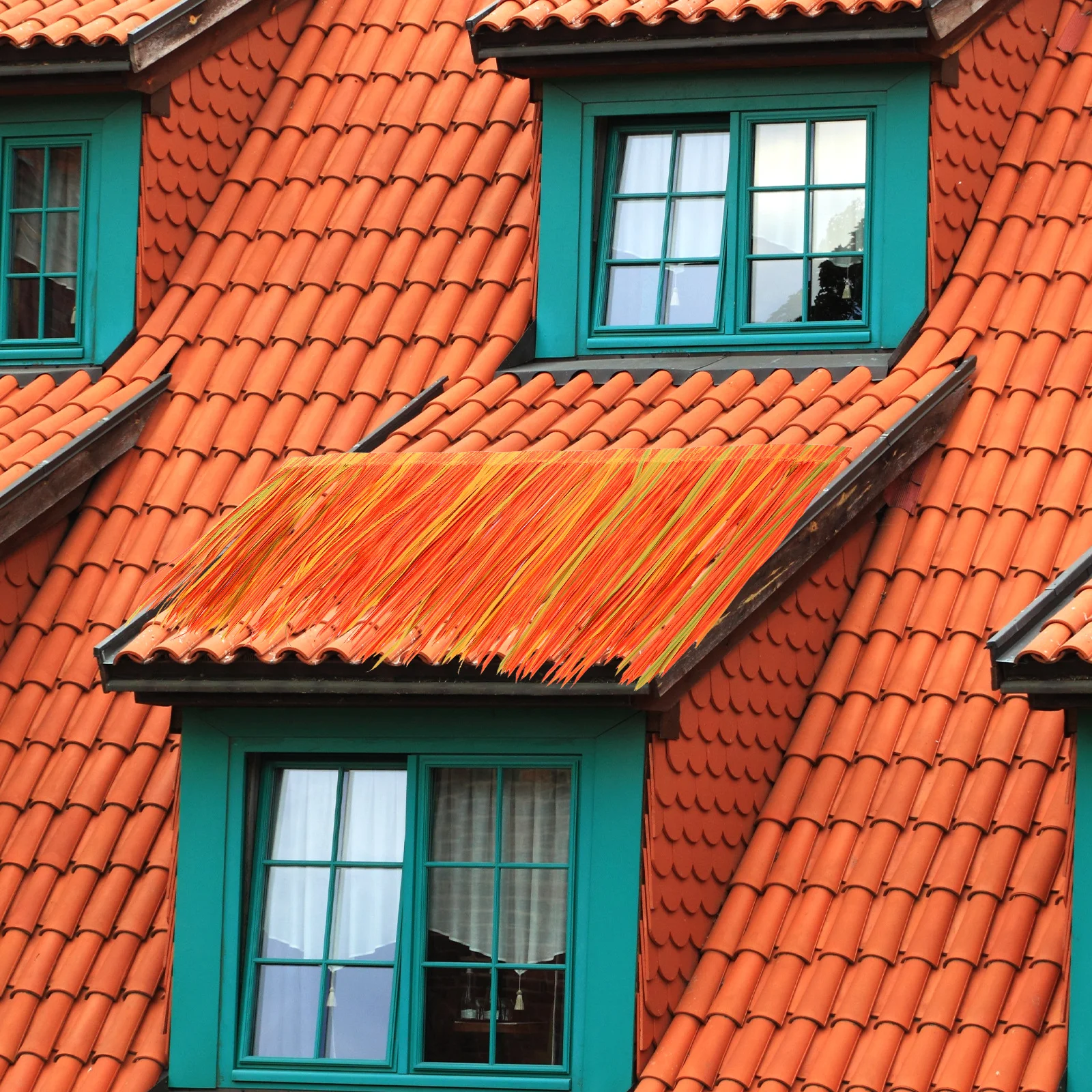 عشب القش الاصطناعي لسياج الحديقة فناء ريفي كاوبوي حفلة لتقوم بها بنفسك شاطئ البحر كوخ الديكور مقلد سقف القش #6