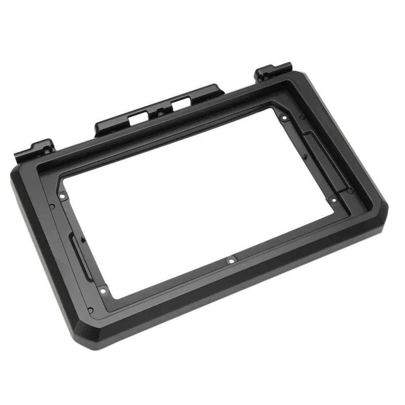 Car Radio Fascia 9Inch DVD Stereo Frame Plate Interior Accessories for Suzuki Jimny JB64 JB74 2018-2021 Bright Black ABS 2Din