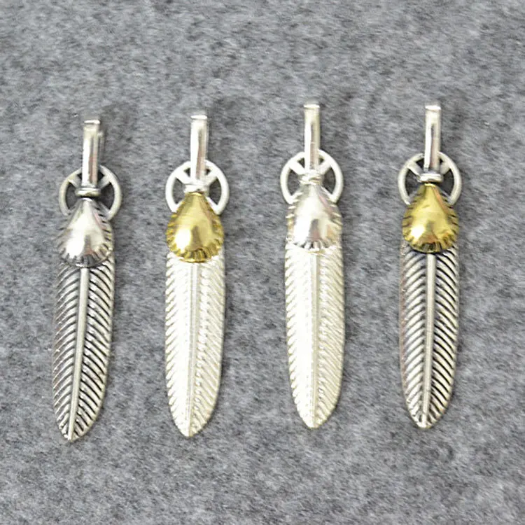 Japanese trendy brand ruffian handsome popular retro men's and women's kit accessories pendant couple eagle claw feather necklac