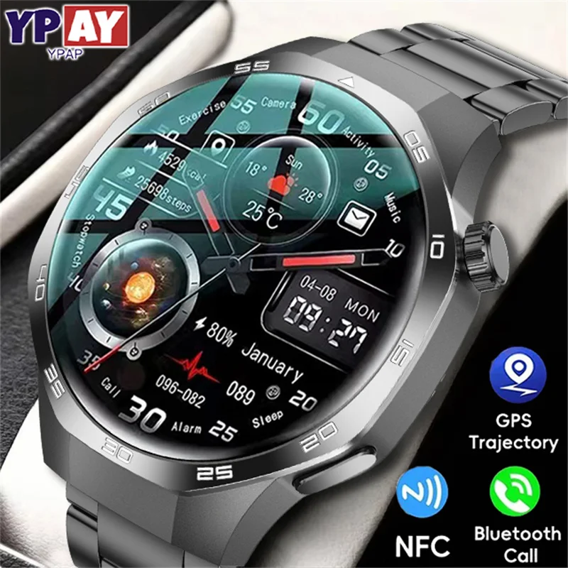 For Huawei WATCH GT 5 Pro Smartwatch Men NFC GPS Tracker AMOLED 360*360 HD Screen Heart Rate Bluetooth Call Sport Smart Watch