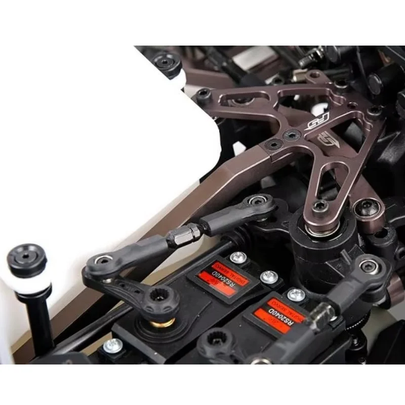 CNC Alloy Front Steering Chassis Cover Plate Support for 1/5 On Road RC Car ROFUN F5 MCD RR5