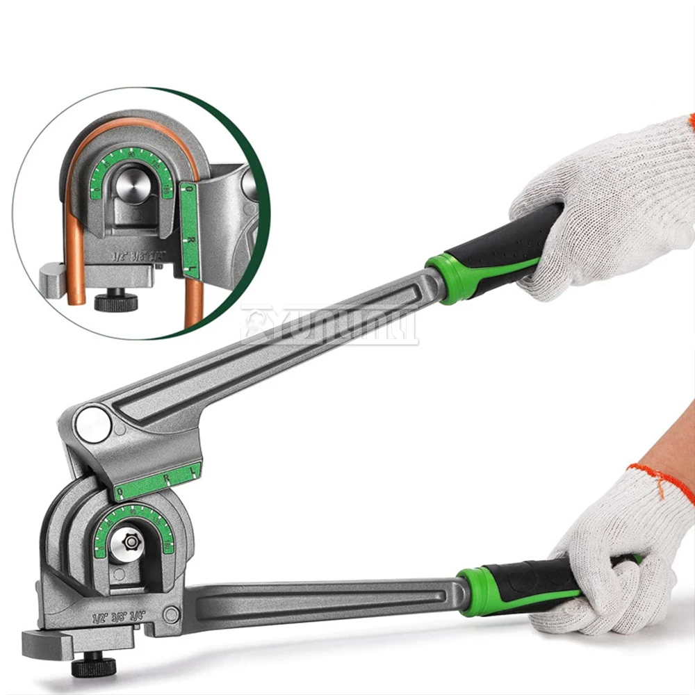 Manual Copper Tube Bender 1/4 3/8 5/16 1/2' Copper Tubing Bender Tube Bending Machine Cold Storage Tube Bender ST-612 6-12mm