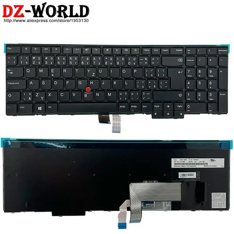 CZ Czech Backlight Keyboard for Lenovo Thinkpad P50S T560 W540 T540P W541 T550 W550S L540 L560 L570 Laptop 04Y2434 04Y2395