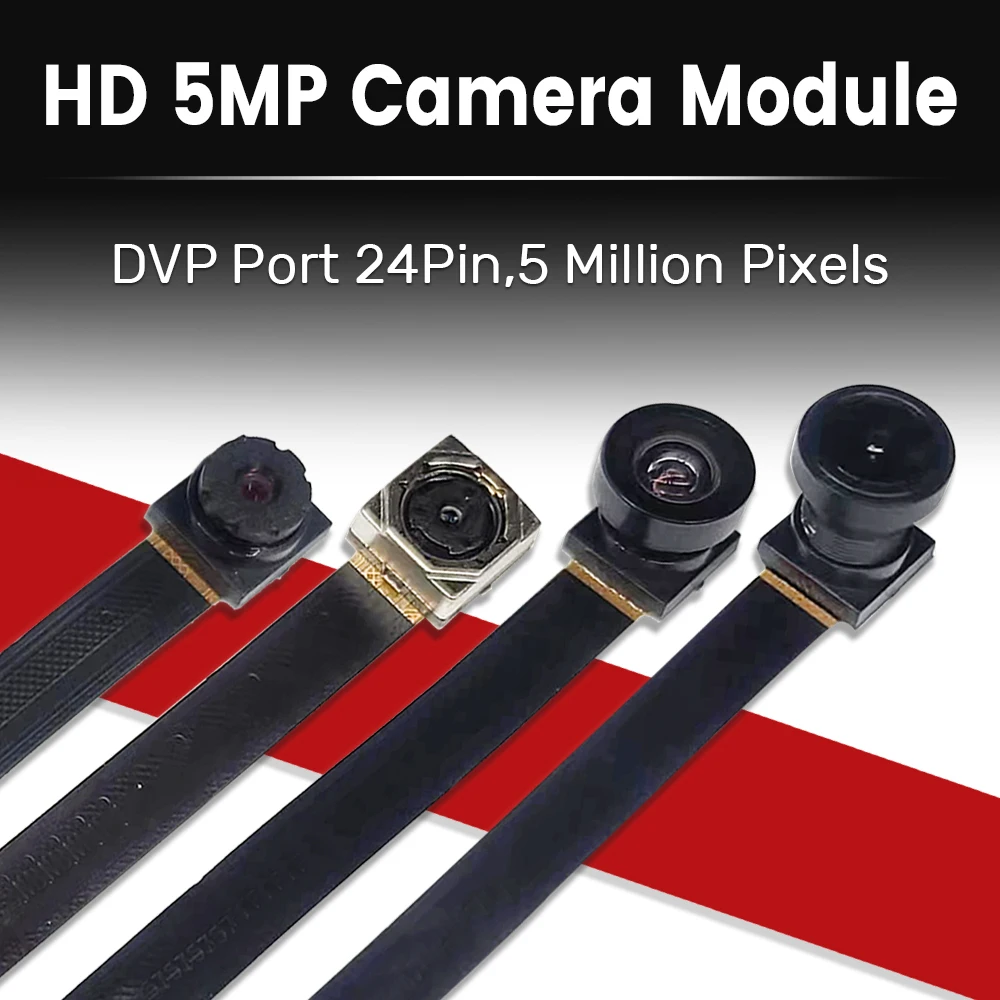 OV5640 moduł kamery 68 72 120 160 stopni automatyczne ustawianie ostrości 5MP AF wysokiej rozdzielczości 24PIN DVP interfejs MIPI 78MM nowa wersja