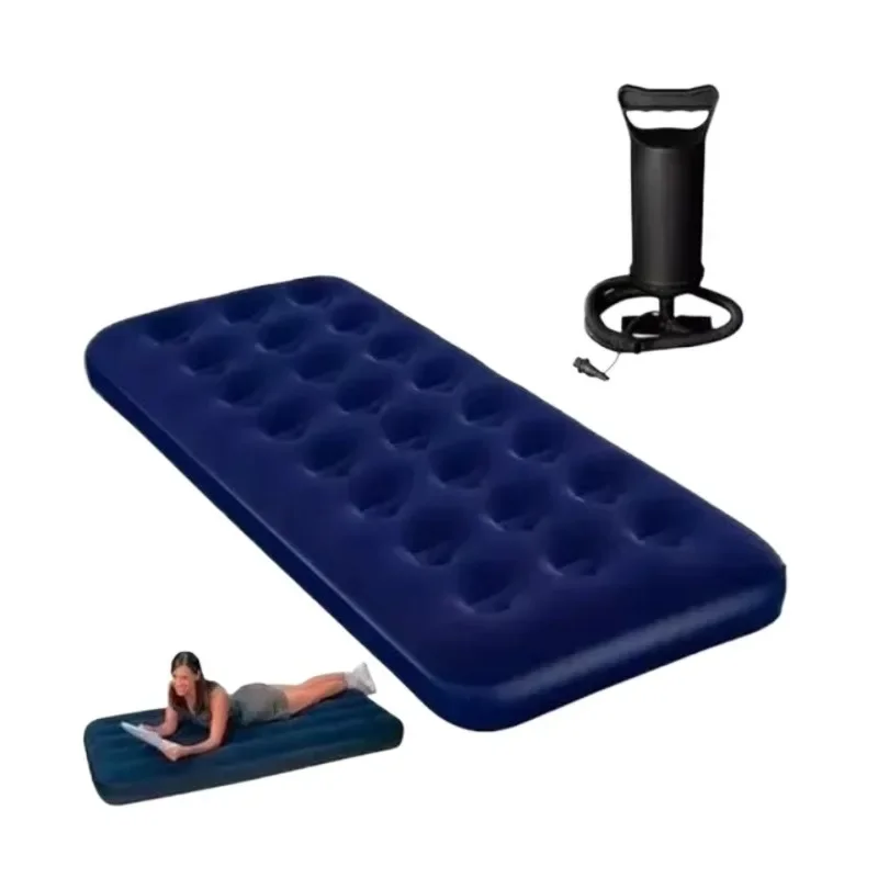 

Flocking Air Cushion Inflatable Mattress Outdoor Portable Bed Air Cushion Family