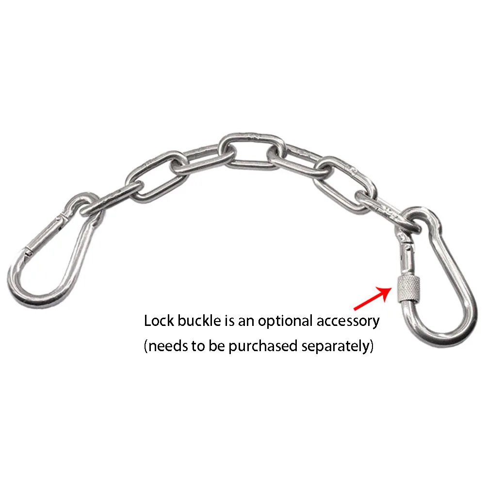 304 Stainless Steel Chain Hanging Rope Hook Fitness Equipment Swing Accessories Boxing Sandbag Hanging Basket Hardware Furniture