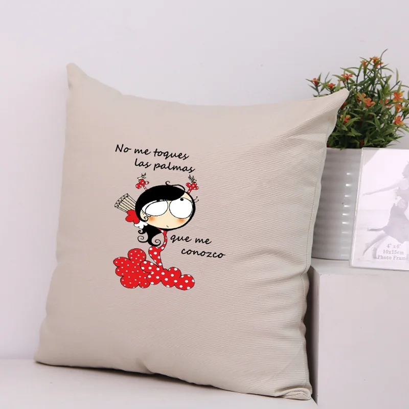 Dance Flamenco\'s little girl print Pattern Patches heat adaptive clothing ,suitable for Hoodies,T-shirts,pillows,canvas bag,etc