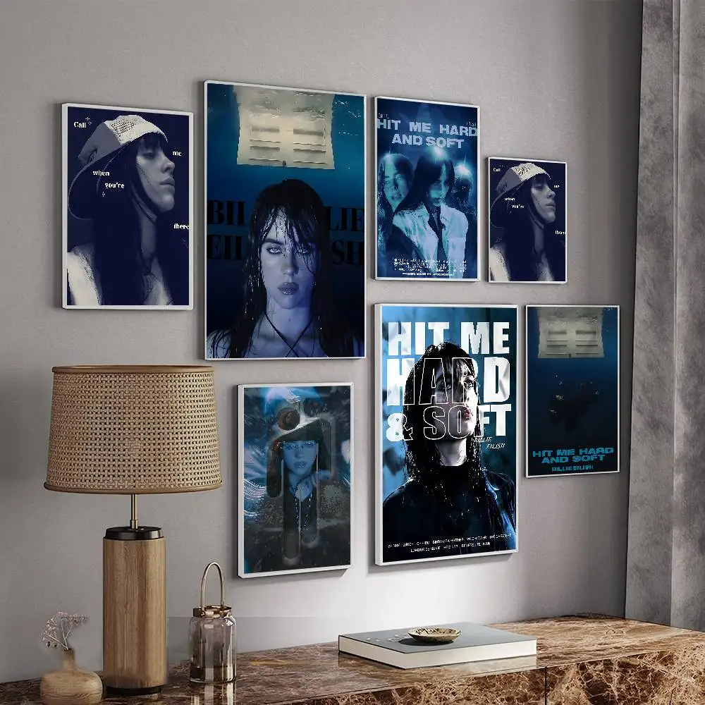 ضربني الصلب والناعم B- BillieS أنيمي الملصقات لزجة الديكور اللوحة جدار الفن ورق الكرافت الأبيض جدار ديكور