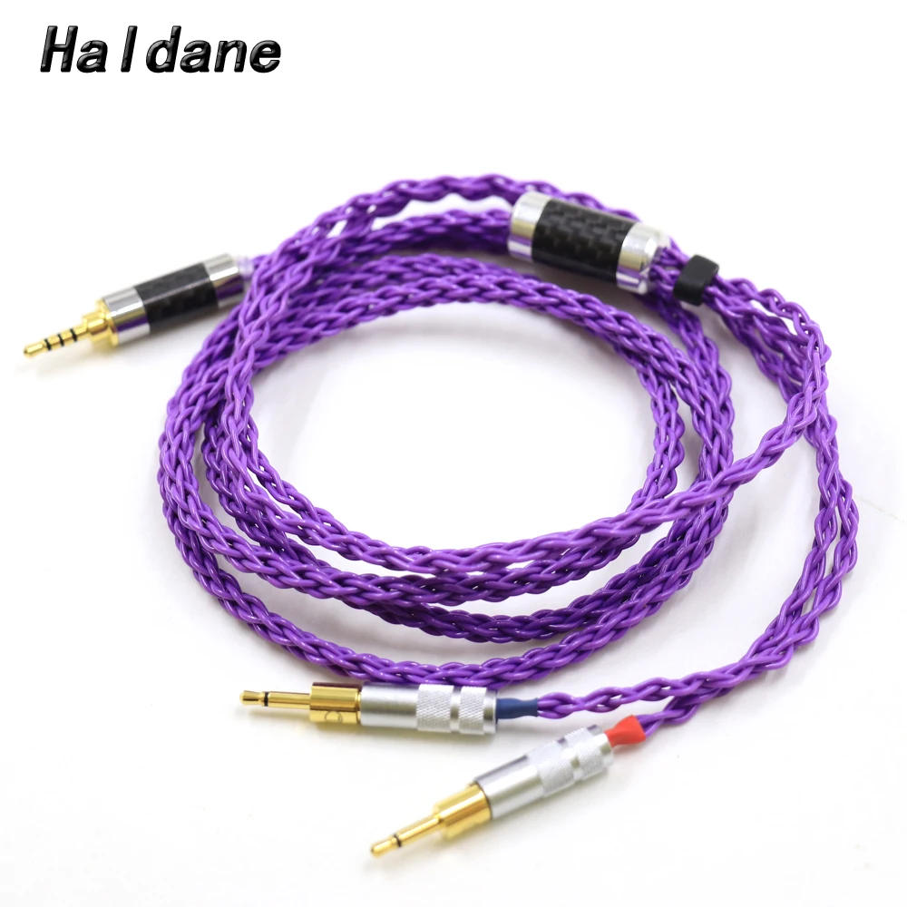 

Haldane RolandPurple OCC Single Crystal Silver for SENNHEISER HD700 Earphones Headphone Cables Cord