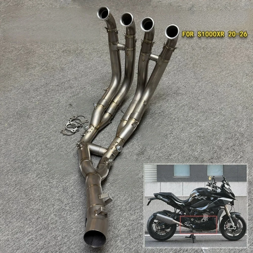 For BMW S1000XR 20-26 FST Titanium Alloy Front Mid-Pipe Exhaust Kit 1:1 Factory Orifice Accurate Replication, Unleashing Engine