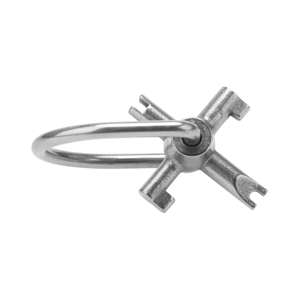 4 in 1 HVAC Refrigerant Locking Cap Key Tool for R22 and R410A Systems Multi Function Wrench for Technician Use