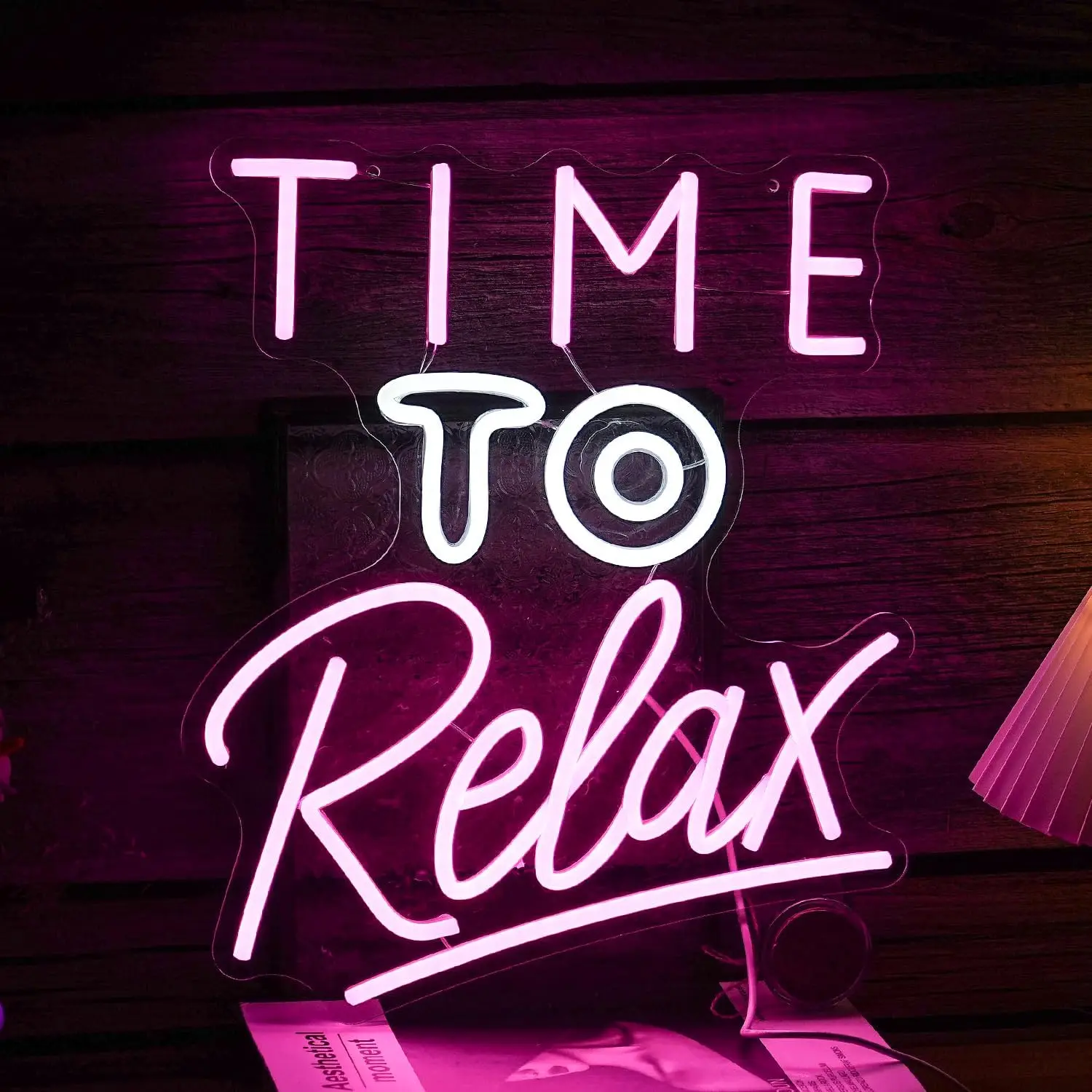 

Time To Relax неоновая вывеска с регулируемой яркостью, розовые, белые светодиодные неоновые огни, настенный декор для спа-массажа, спальни, бара, вечеринки, свадьбы