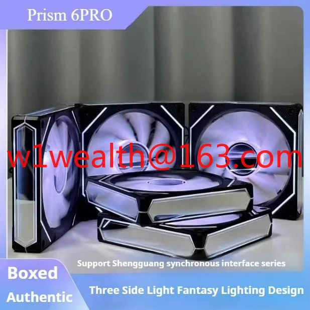 Wholesale 120mm Super ARGB Manly Prism 6PRO NPC Silent Computer Case Light Emitting Diode Plastic Cooling Fan 5V 3Pin Connection