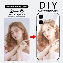 Case For Samsung Galaxy A55 A35 A15 A25 A05 A73 A90 A81 A91 A24 A8 A06 A80 Custom Photo DIY Design Glass Silicone Phone Cover