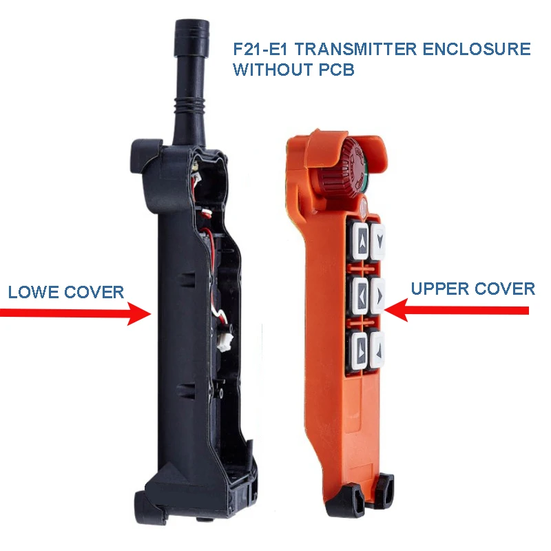 Telecontrol industrial wireless crane  remote control F21E1 F21-E1 transmitter emitter complete enclosure box without PCB part