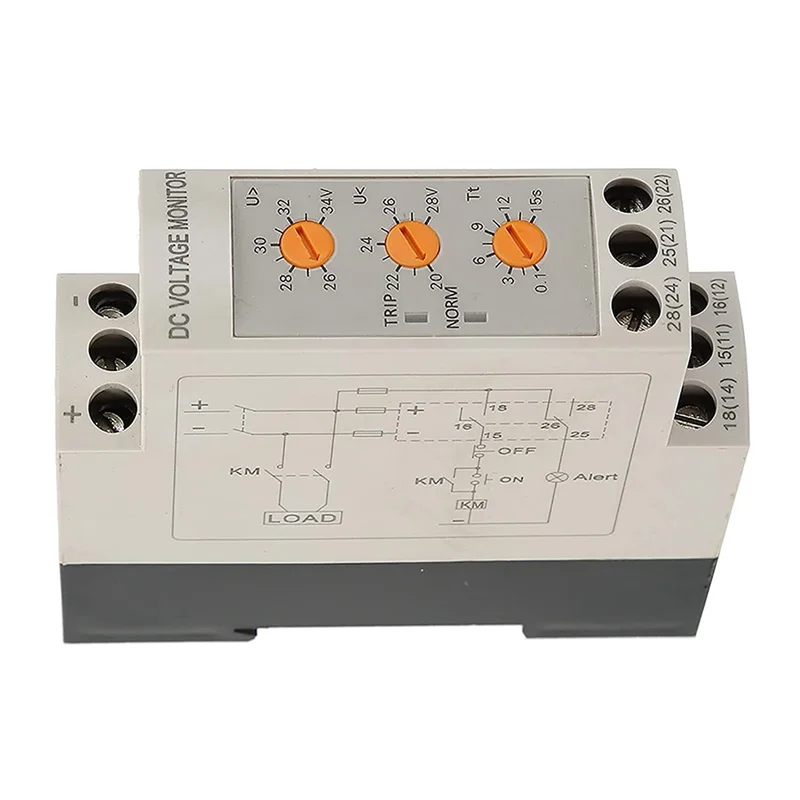 ABNH Overvoltage Undervoltage Protector Voltage Monitoring Relay Undervoltage Protector DC Protection Relay DC24V
