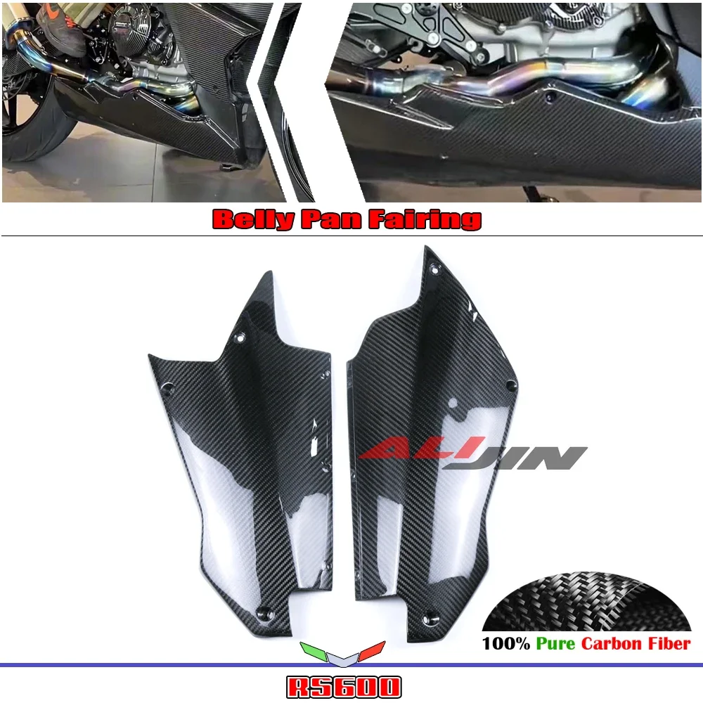 Real Dry Carbon Fiber For Aprilia RS660 Tuono 660 2021-2023 Motorcycle Under Lower Fairing Belly Pan Panel Cowling Protector