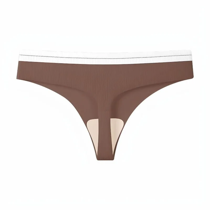 One-piece Ice Silk Seamless Quick-drying Thong Women's Mid-waisted Breathable Antibacterial Mulberry Silk Fitness Yoga Leggings