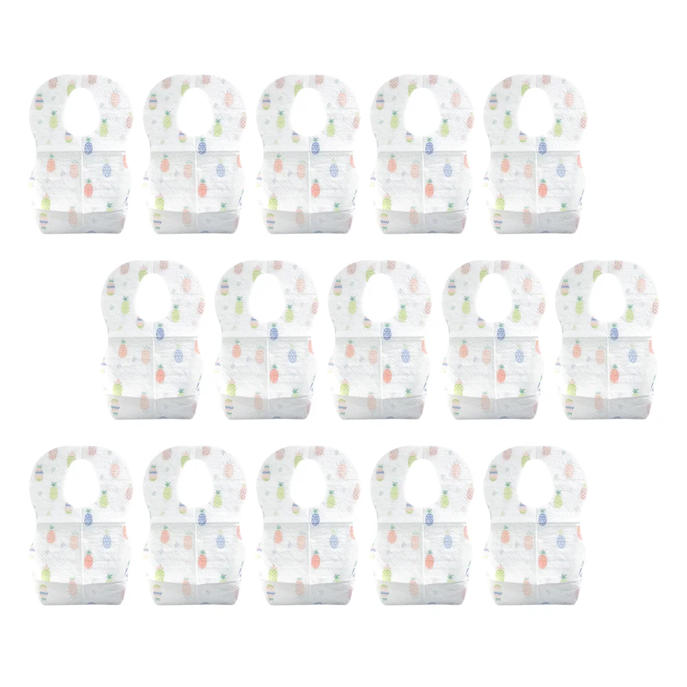 

15 Pcs Disposable Baby Bib Cartoon Infant Bibs Apron Feeding for Kids Protector Clothes Toddler