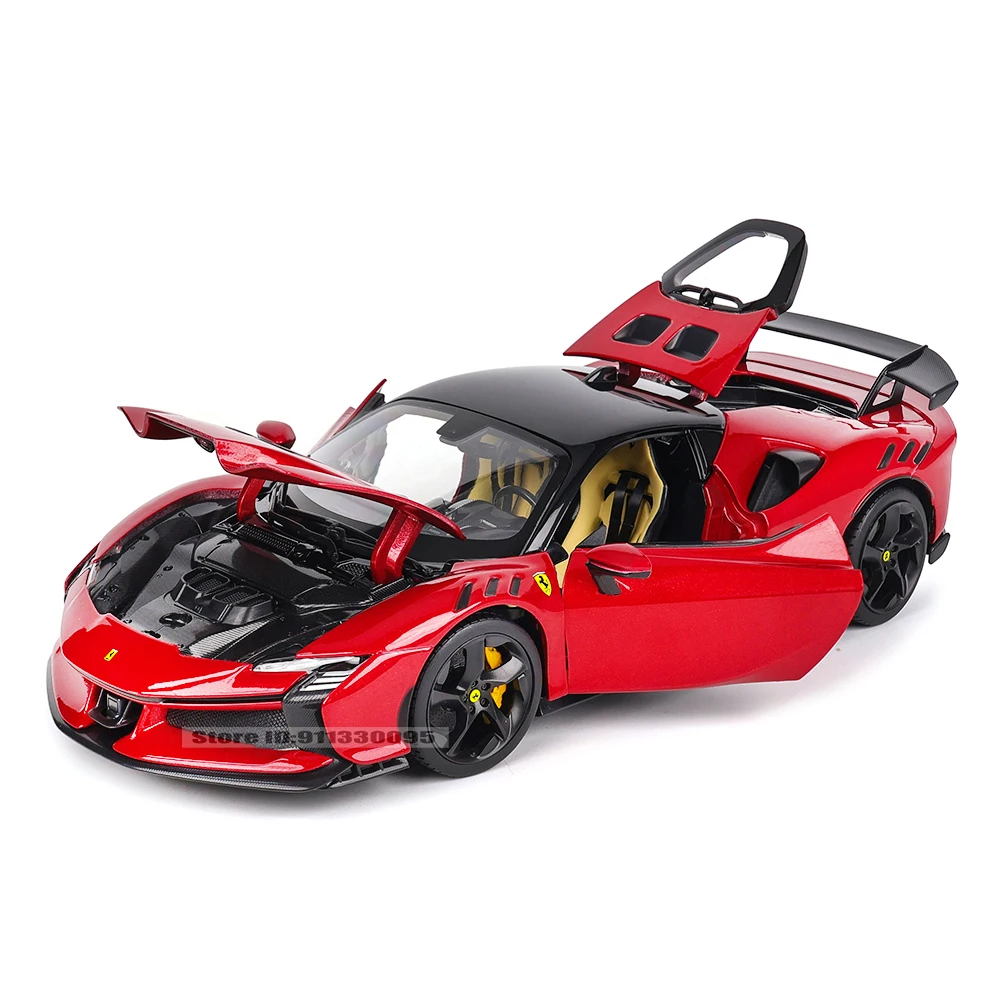 Bburago 1:18 Ferrari SF90 XX Stradale Lega di Lusso Veicolo Pressofuso Auto Modello Collezione di Giocattoli Regalo per i ragazzi