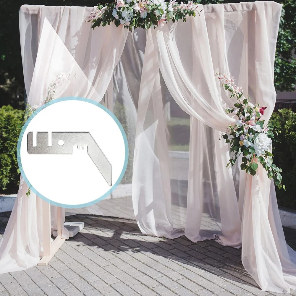 3 Inch Pipe and Drape Backdrop Stand Kit Parties Decoration Backdrop Stand Hooks for Commercial Pipe and Drape Backdrop Kit