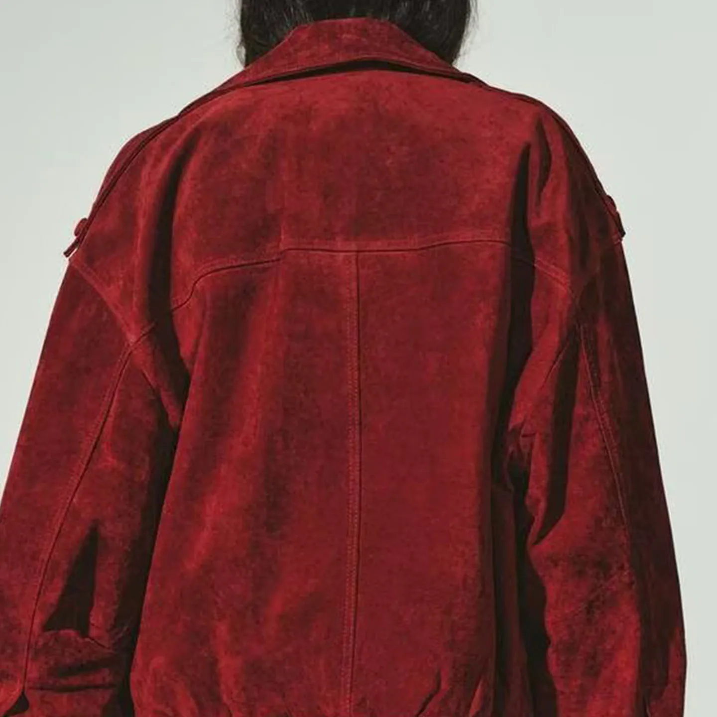 Modieus omkeerbaar jasje van imitatieleer voor dames, kort model, herfst 2025, standaard pasvorm, Europese stijl, lange mouwen, dubbele knoopsluiting