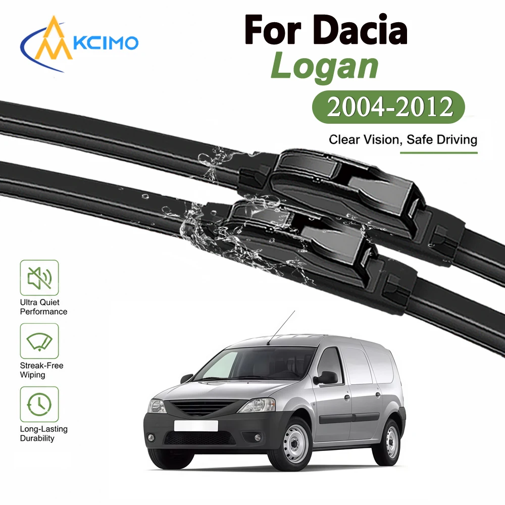 Direct Fit Auto Windshield Wipers For Dacia Logan L90/U90/F90 2004-2012 Front Windscreen Wipers 2pcs Set Noise-Free Performance
