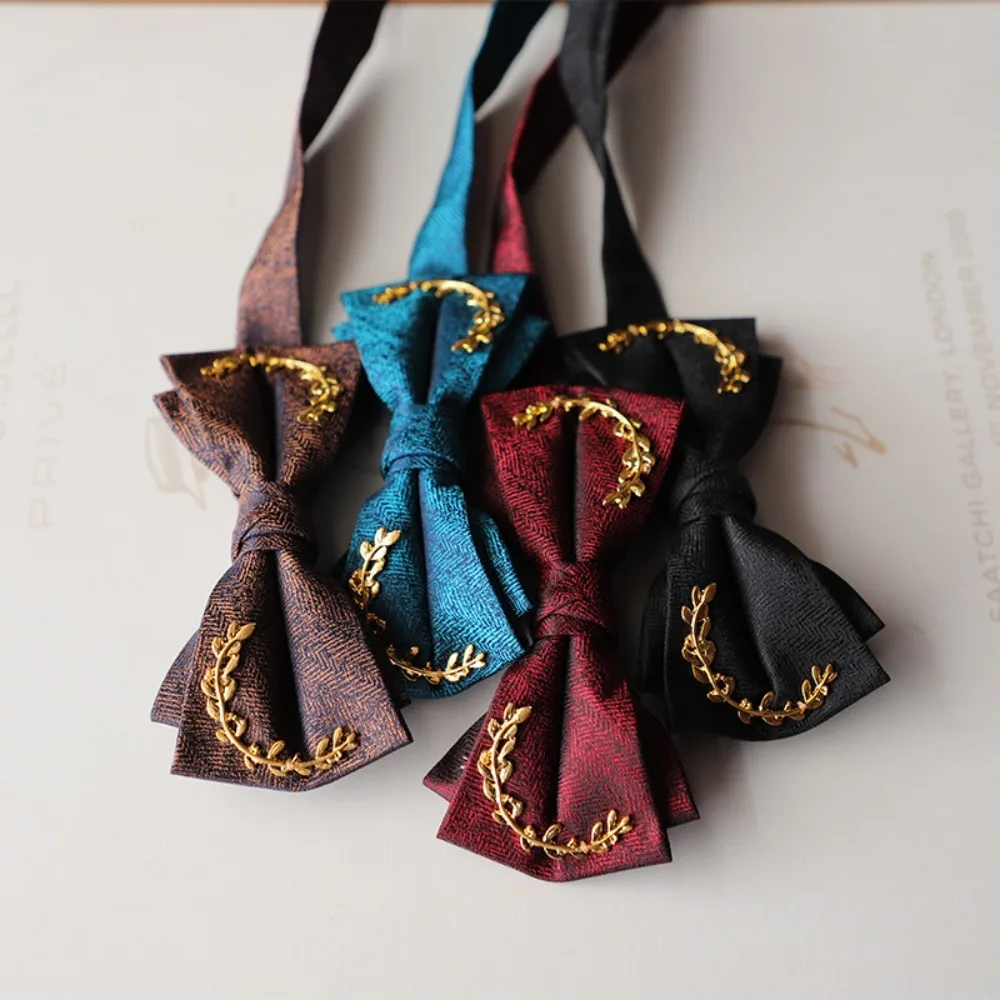 Retro Men's Suit Accessory Elegant England Style Gentleman's Bow Tie Vintage Business Korean Style Bow Tie Suit Accessories