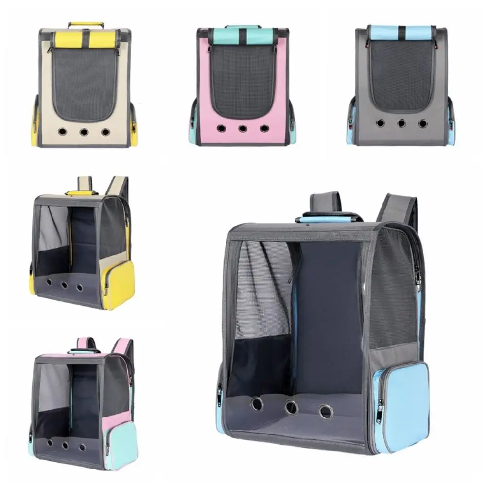 

Comfortable Pet Carrier Backpack Double Shoulder Zipper Outdoor Dog Carrier Bag Breathable Thickened Pet Travel Bag