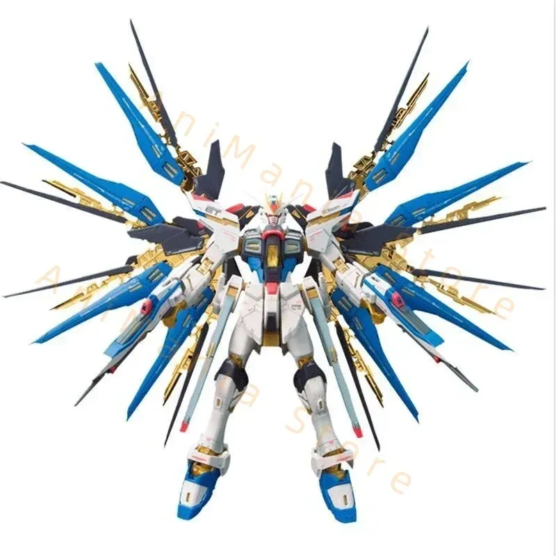 건담 반다이 RG 14 1/144 SEED FREEDOM ZGMF-X20A 스트라이크 프리덤 건담 조립 모델 액션 장난감 피규어 크리스마스 선물