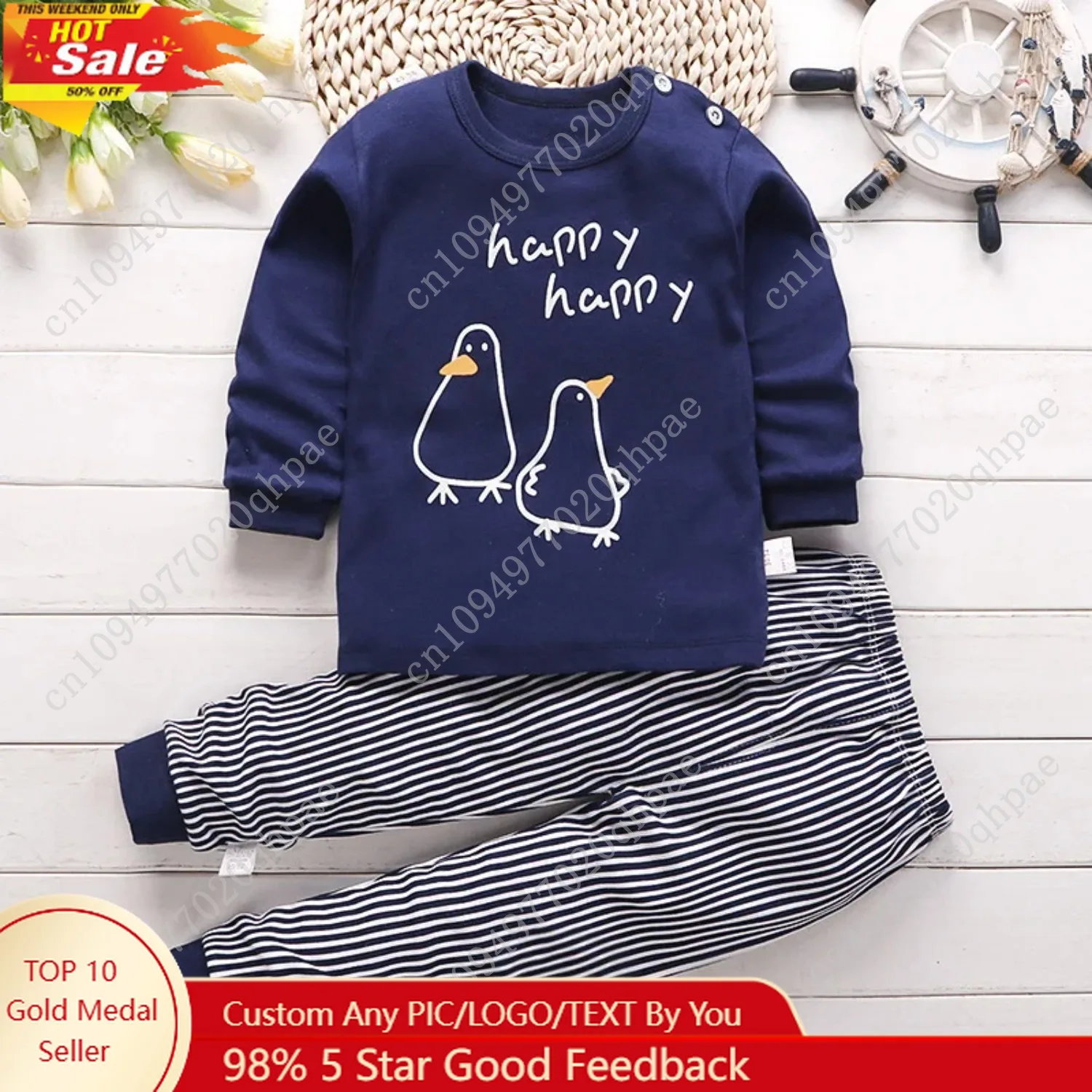 

Autumn Sleepwear Pajamas For Girls Boys Long Sleeve Tops+Pants Suits Fashion Home Clothing Baby Kid Sleep Costume