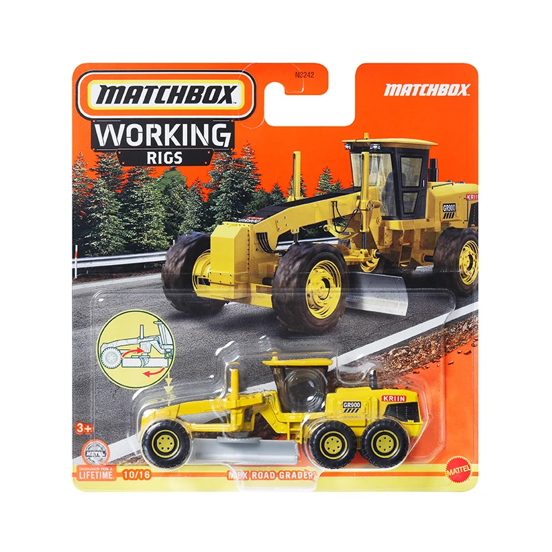 Mattel Matchbox Car Working Rigs Diecast 1/64 Toys Boys Toys Road Grader Crop Sprayer Truck Van Vehicles Models Birthday Gift