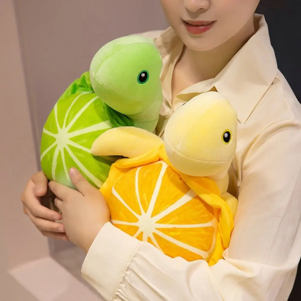 

Marine Animal Lemon Tortoise Plush Toy Stuffed Fluffy Sea Turtle Stuffed Doll Ins Cartoon Animal Sea Turtle Pillow Car Decor