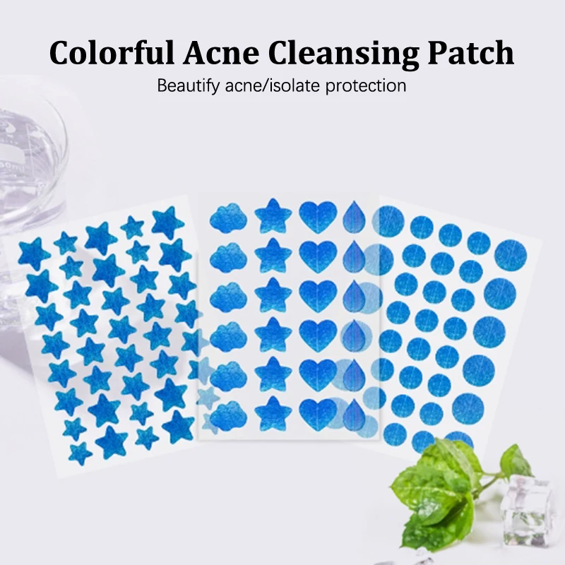 Star Pimple Patch Acne Colorful Invisible Acne Removal Skin Care Stickers Y2K Originality Concealer Face Spot Beauty Makeup Tool