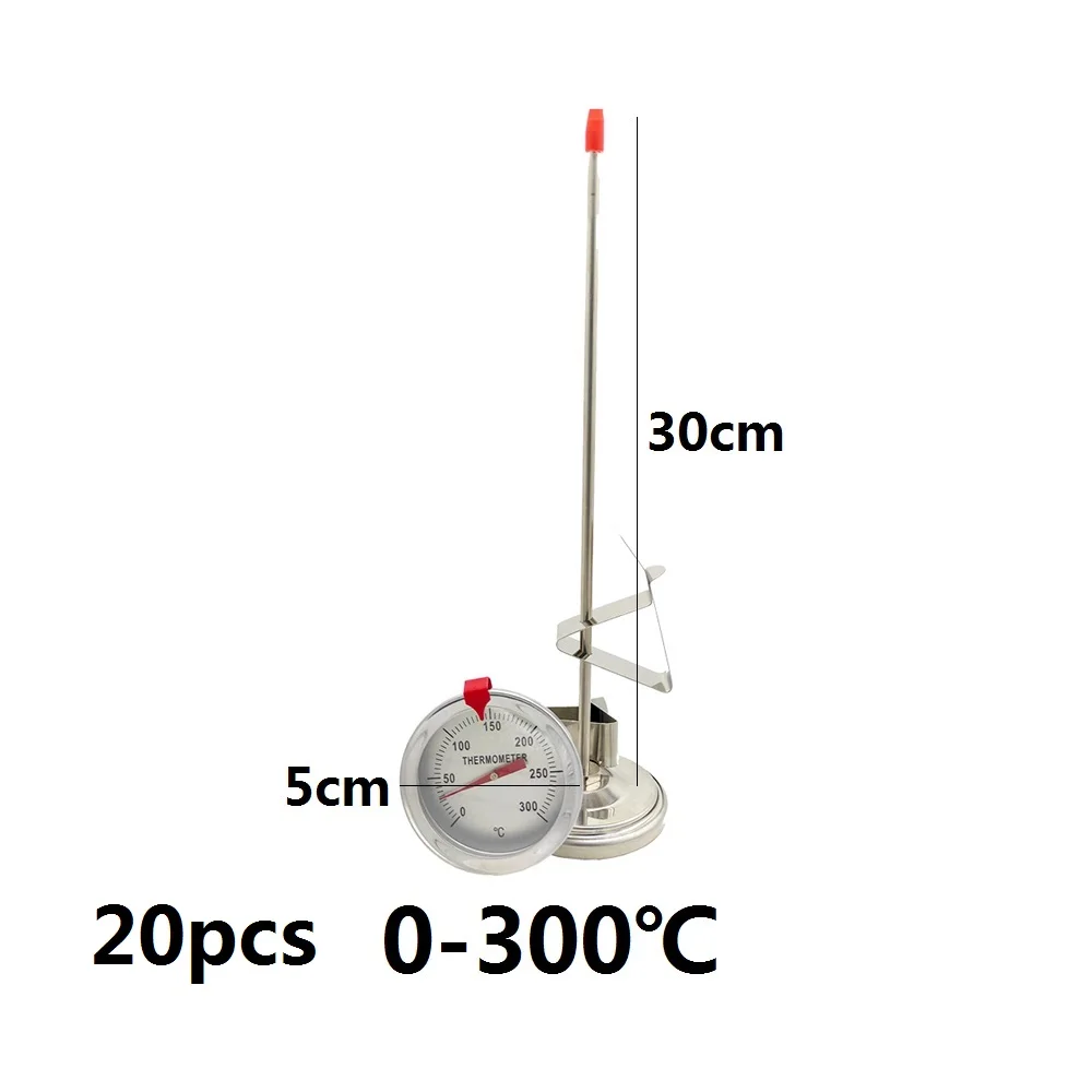 

20 шт./упак. 300 мм 30 см термометр-щуп из нержавеющей стали для барбекю, духовки, приготовления мяса, измерения температуры пищи, воды, молока, масла