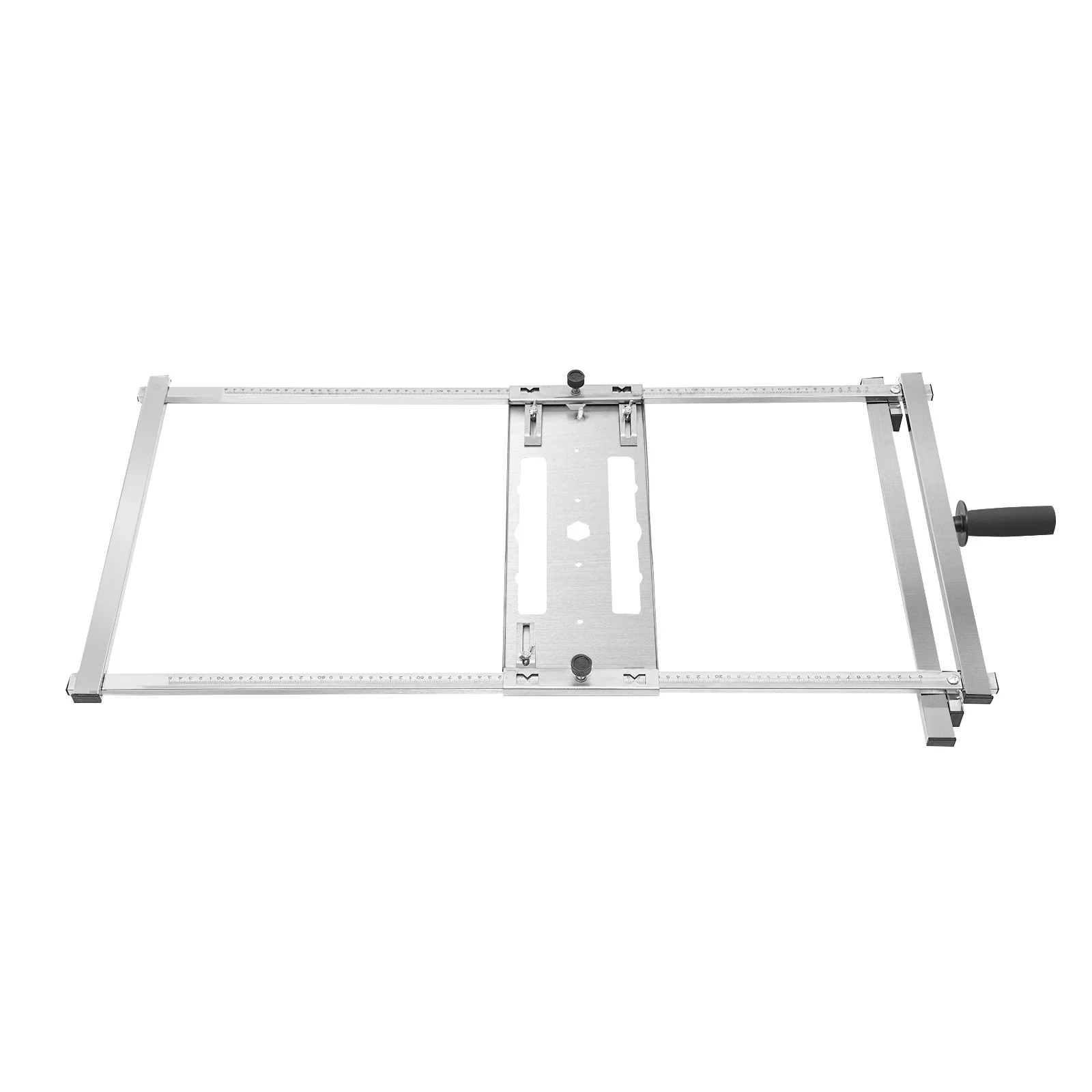 Stainless Steel Circular Saw Edge Guide, 0-75cm Adjustable Cutting Guide With Dual Precision Scale Bubble Level Quick Position Knob Woodworking Straight Cut Tool Compatible With Electric Circular Saw Trimmer