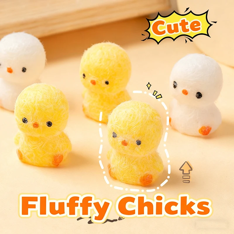 사랑스러운 푹신한 병아리 모찌 스퀴시 스트레스 해소 장난감, 아이들 파티 선물, 카니발 기념품