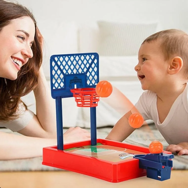 Tabletop Basketball Game Set - Portable Desk Basketball Shooting Game for Kids & Adults - Office Stress Relief Sports Toy