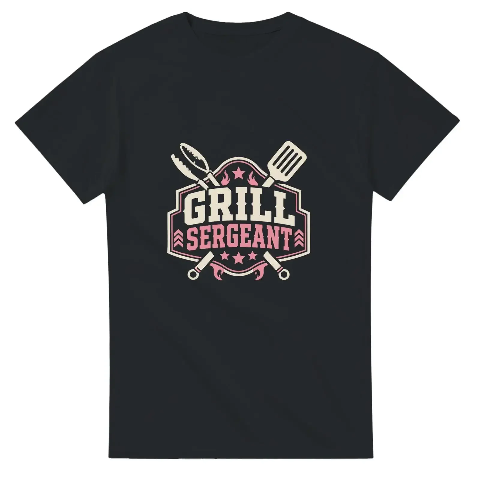 Grill Sergeant T Shirt Funny BBQ Pitmaster  vintage Washed Stylish Versatile Slightly Breathable graphic Casual streetwear
