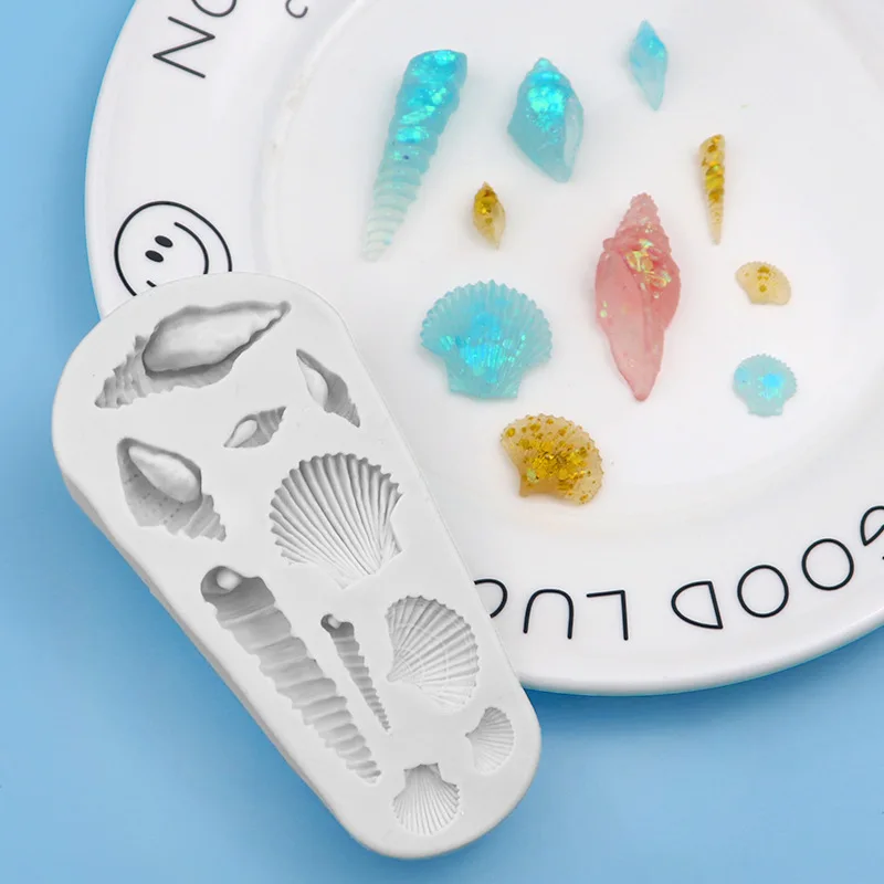 Разнообразные силиконовые формы для раковин, декоративные формы для эпоксидной смолы «сделай сам», серия Ocean World 226