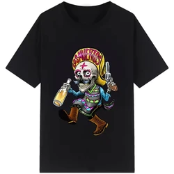 Men Day of The Dead Posada T Shirts Mexican Folk Art Sugar Skull Clothing Short Sleeve Round Neck Tees Casual Streetwear Tops