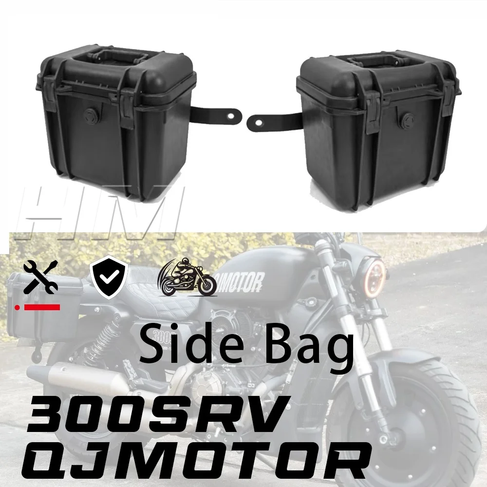 For QJMOTOR 300SRV modified a pair black side box for 300srv srv300 SRV300